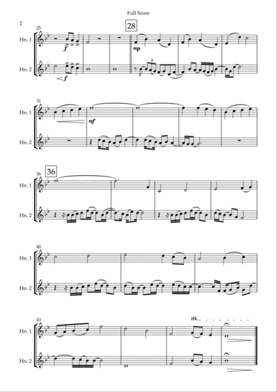 Turning Page Brass Duet scores gallery preview page 2