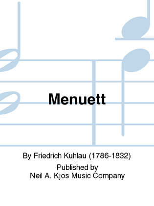 Book cover for Menuett