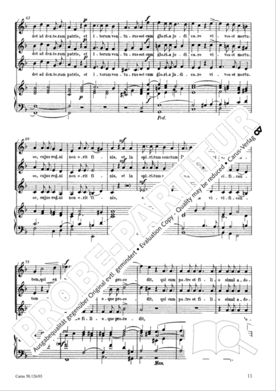 Mass in A major SSA scores gallery preview page 12
