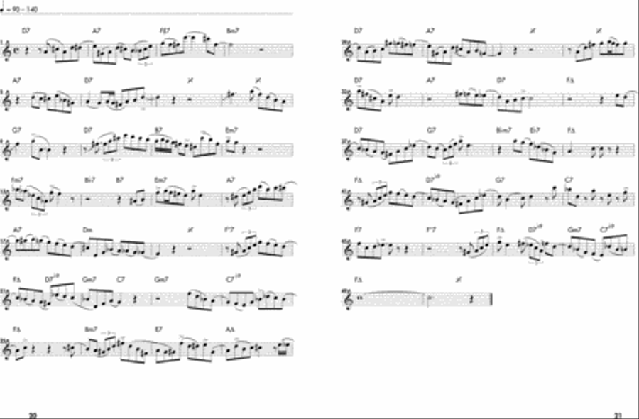 Etudes jazz pour saxophone - Volume 2 Saxophone Solo scores gallery preview page 5