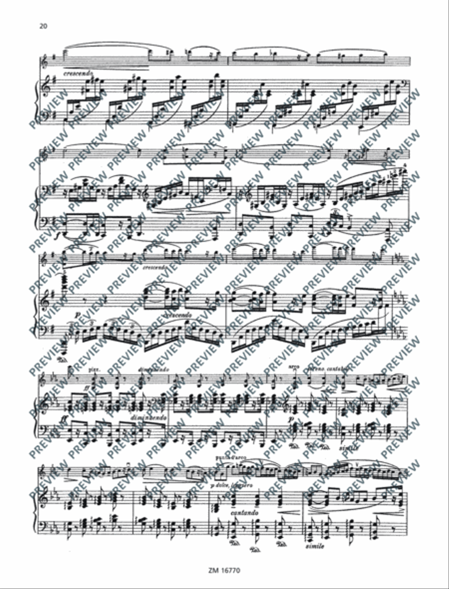 Sonata No. 2 G major Violin Solo scores gallery preview page 21