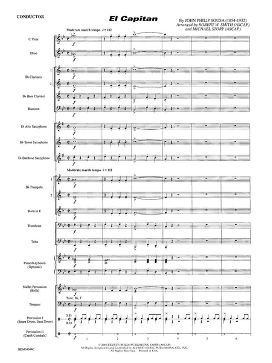 El Capitan El Capitan Concert Band Methods scores gallery preview page 3