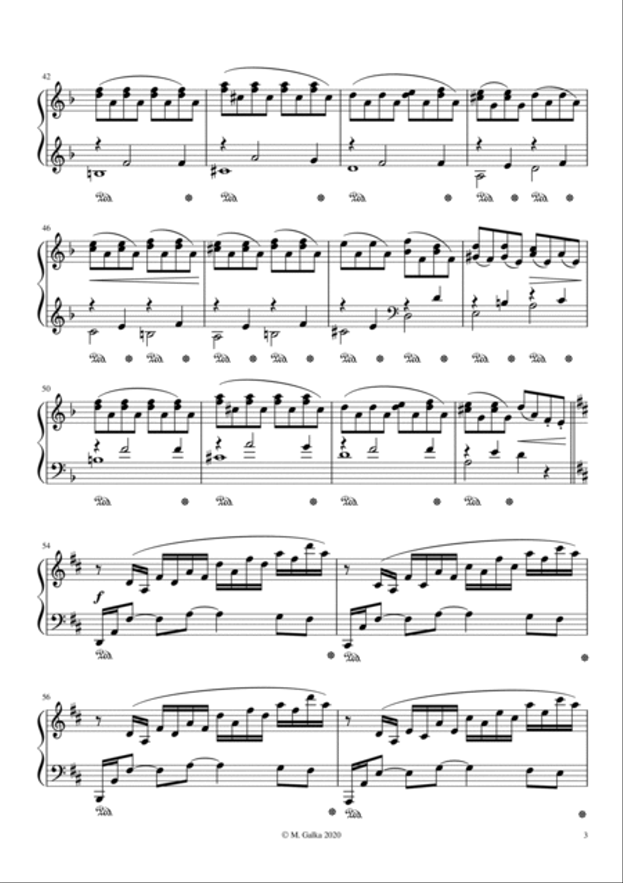 Ode to Joy Piano Variations Piano Solo scores gallery preview page 3