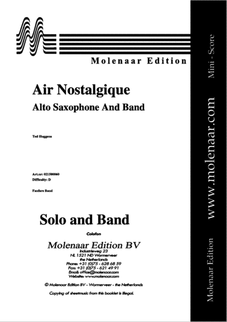 Air Nostalgique Fanfare Band scores gallery preview page 2