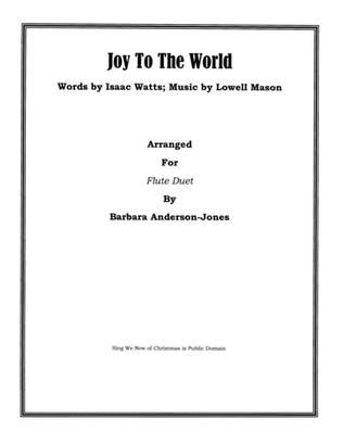 Joy To The World (Flute Duet)