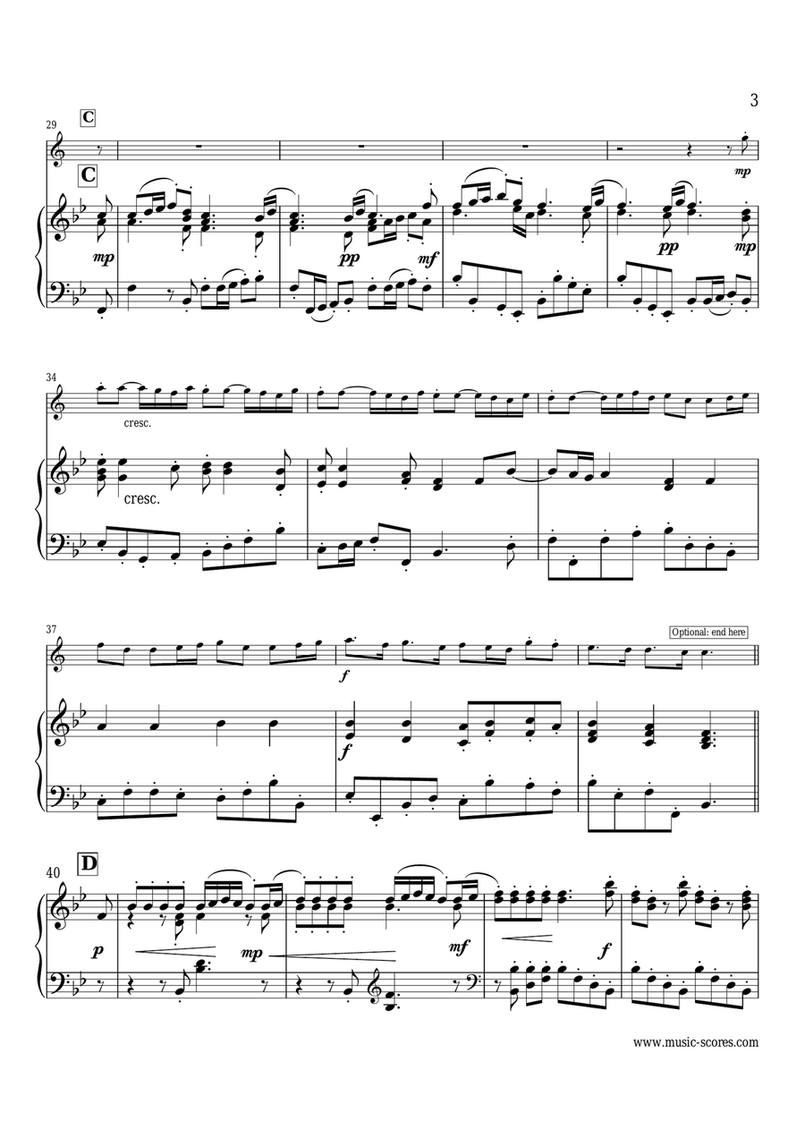 La Réjouissance - Trumpet in Bb & Piano La Réjouissance - Trumpet in Bb & Piano B-Flat Trumpet scores gallery preview page 3
