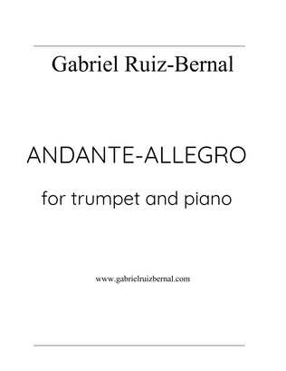 ANDANTE-ALLEGRO for trumpet and piano
