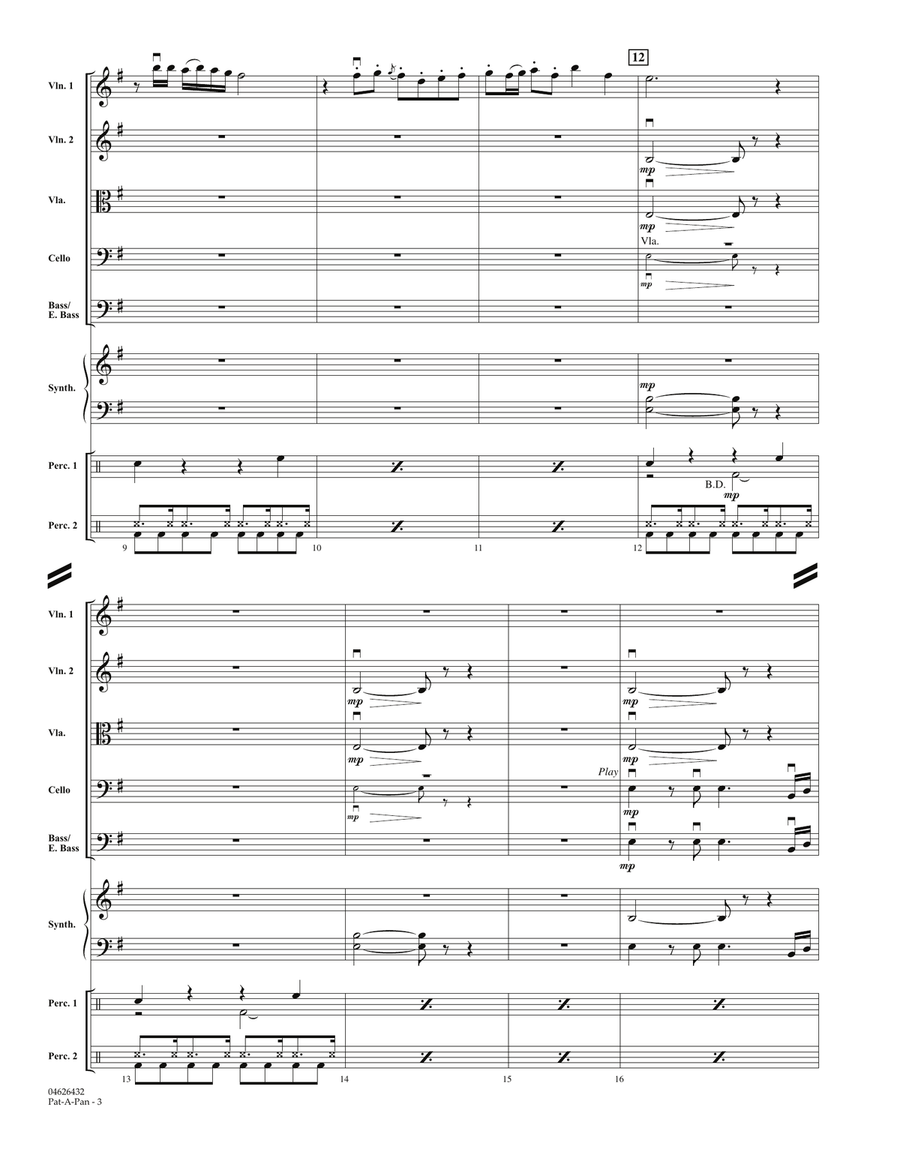 Pat-A-Pan - Full Score Pat-A-Pan - Full Score Orchestra scores gallery preview page 3