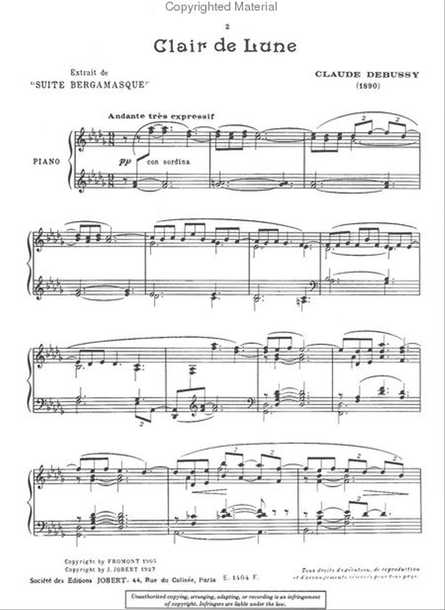Clair De Lune Chamber Music scores gallery preview page 2