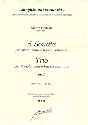 5 Sonate e 1 Trio op.1 (Paris, [1750 ca.])