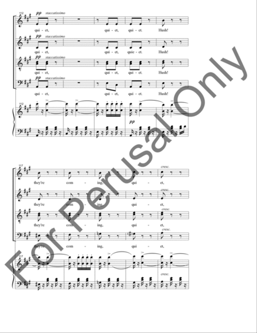 Chorus of the Servants Chorus of the Servants 4-Part scores gallery preview page 17