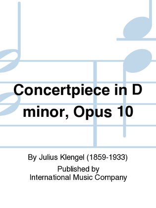 Book cover for Concertpiece In D Minor, Opus 10