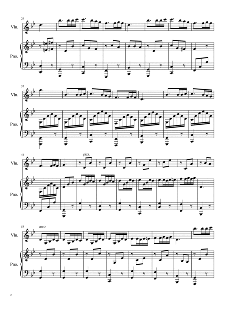 Mariage D'amour Violin Solo scores gallery preview page 3