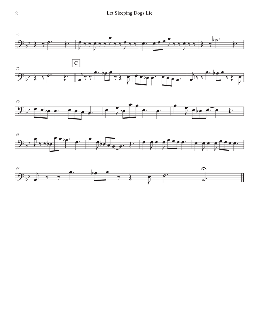 Let Sleeping Dog's Lie Concert Band scores gallery preview page 6