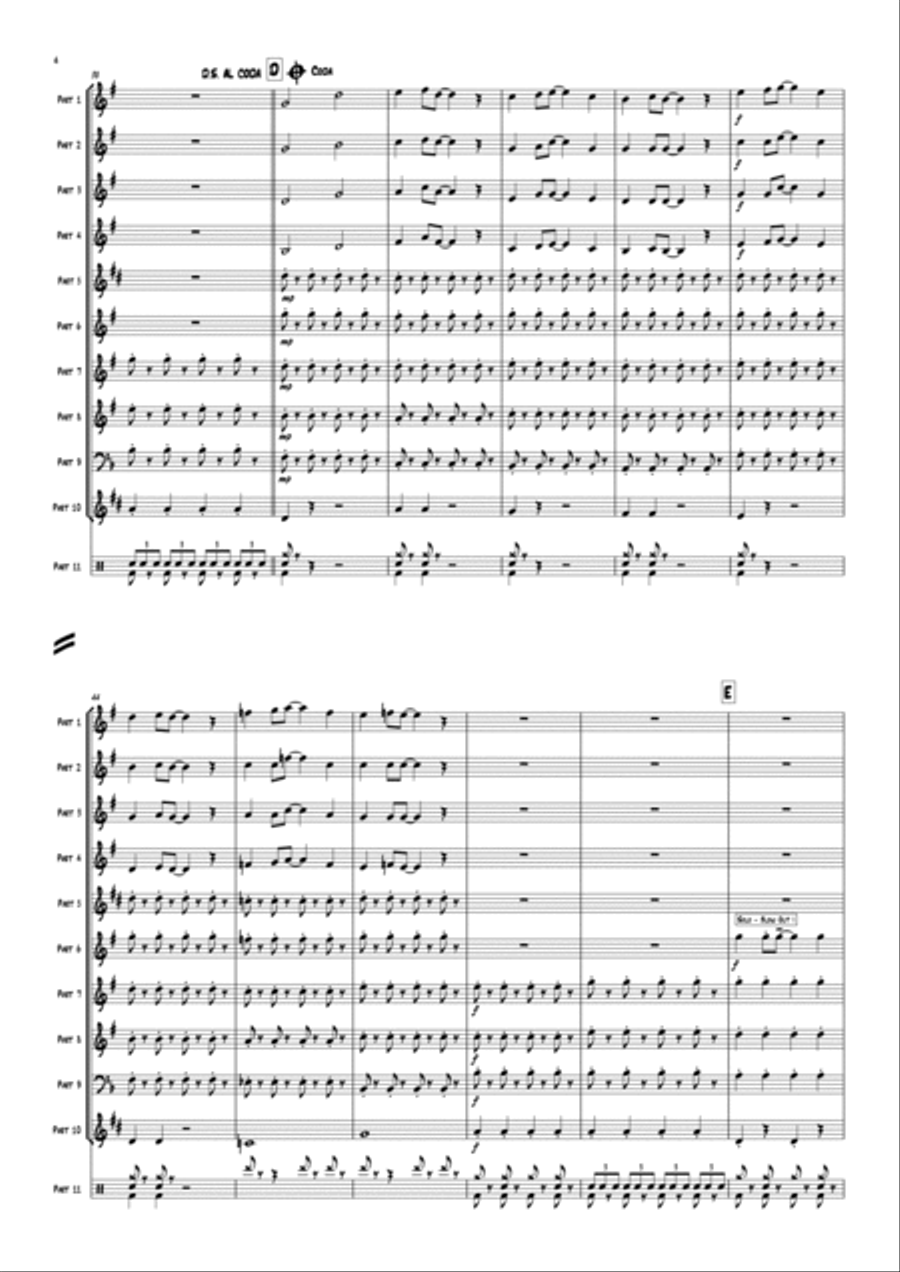 Mr. Blue Sky Mr. Blue Sky Small Ensemble scores gallery preview page 6