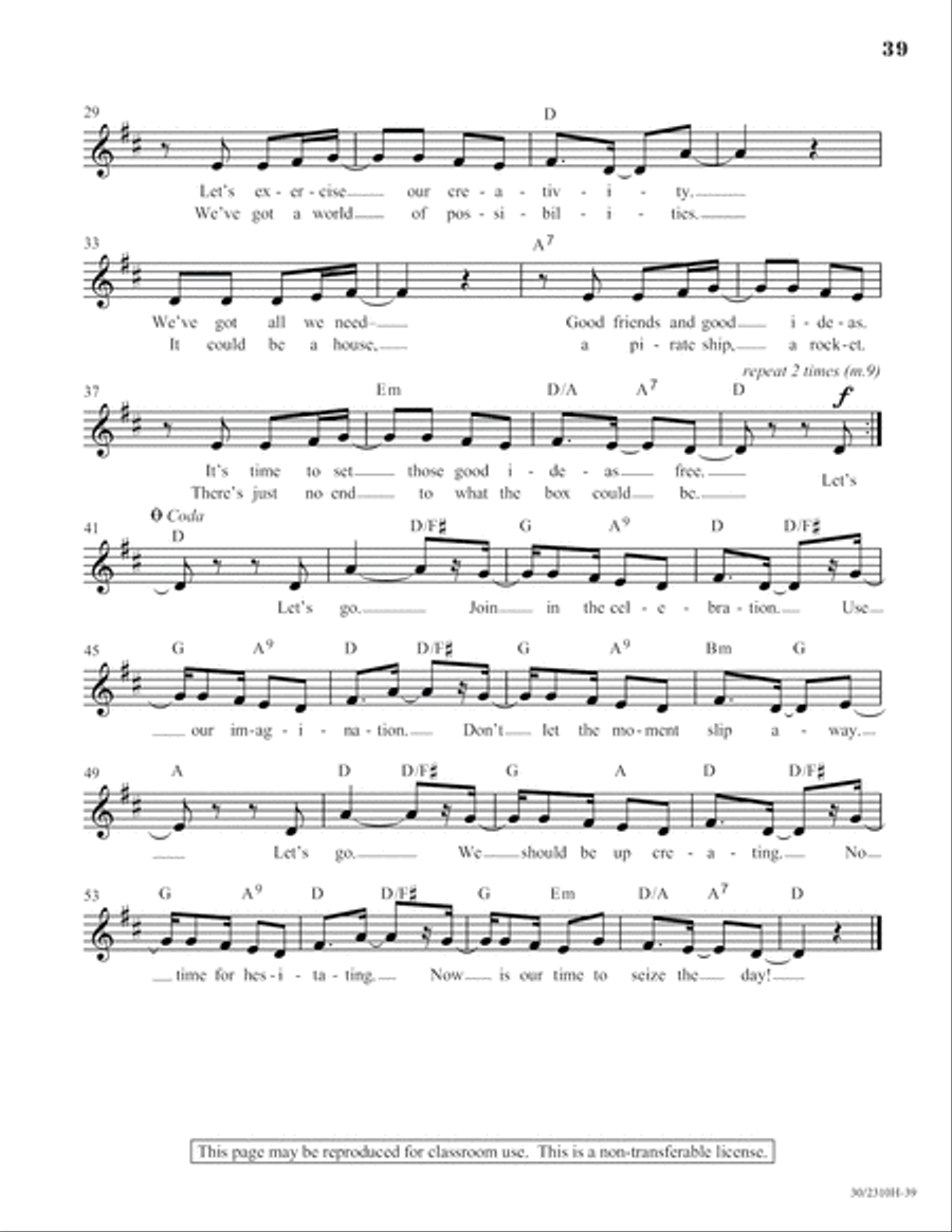 The Box Unison Choir scores gallery preview page 40