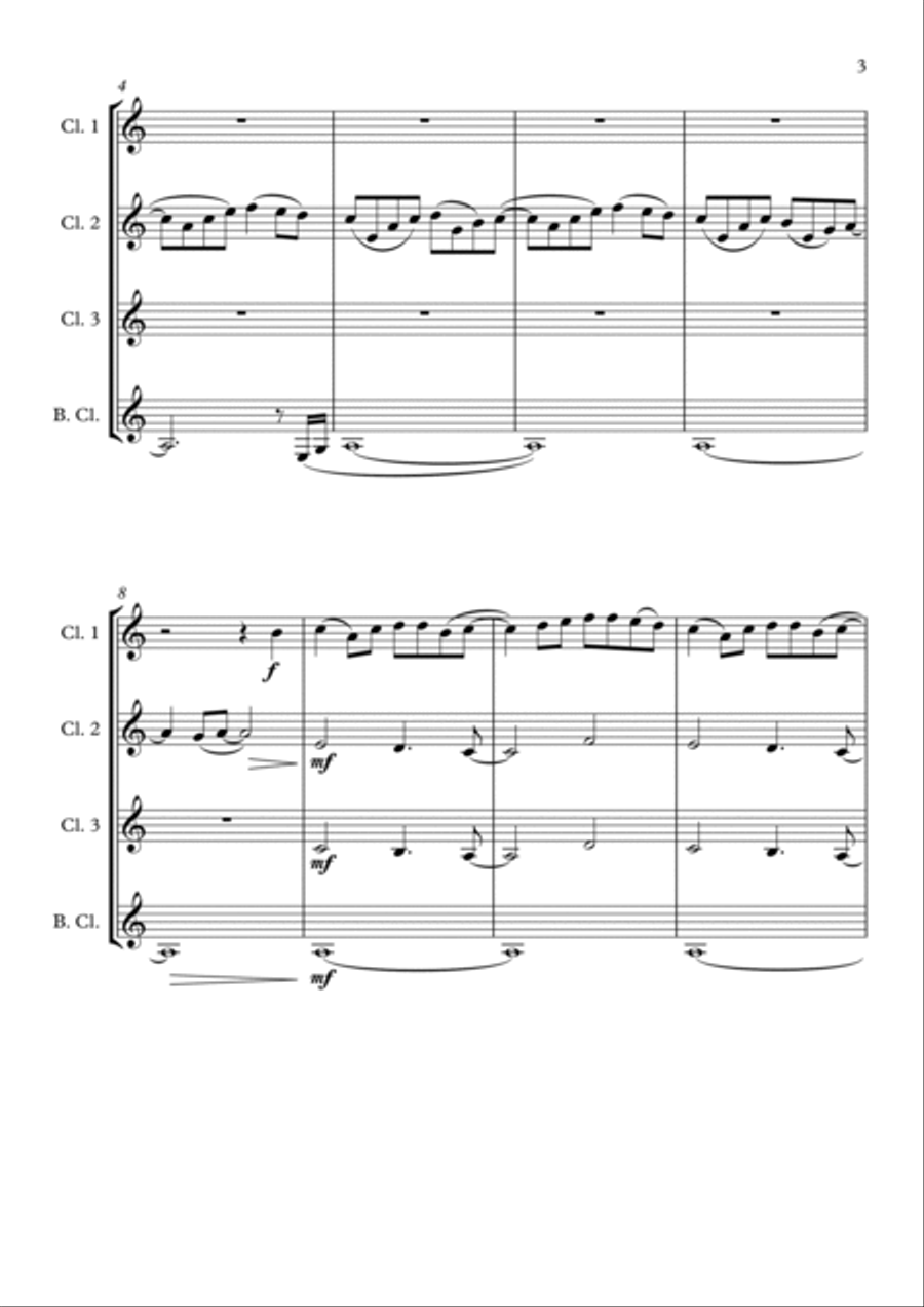 I'm Good (blue) Woodwind Ensemble scores gallery preview page 3