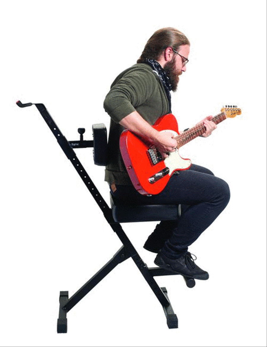 Deluxe Guitar Seat with Adjustable Back Rest and Guitar Hanger Musical Instruments scores gallery preview page 8