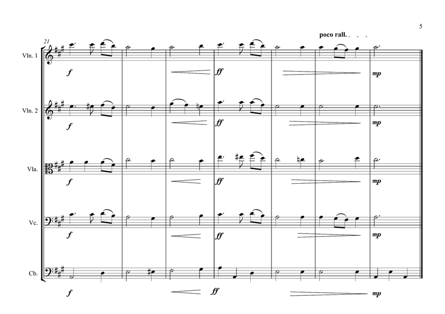 Swiss National Anthem for String Orchestra (World National Anthem Series) String Orchestra scores gallery preview page 5