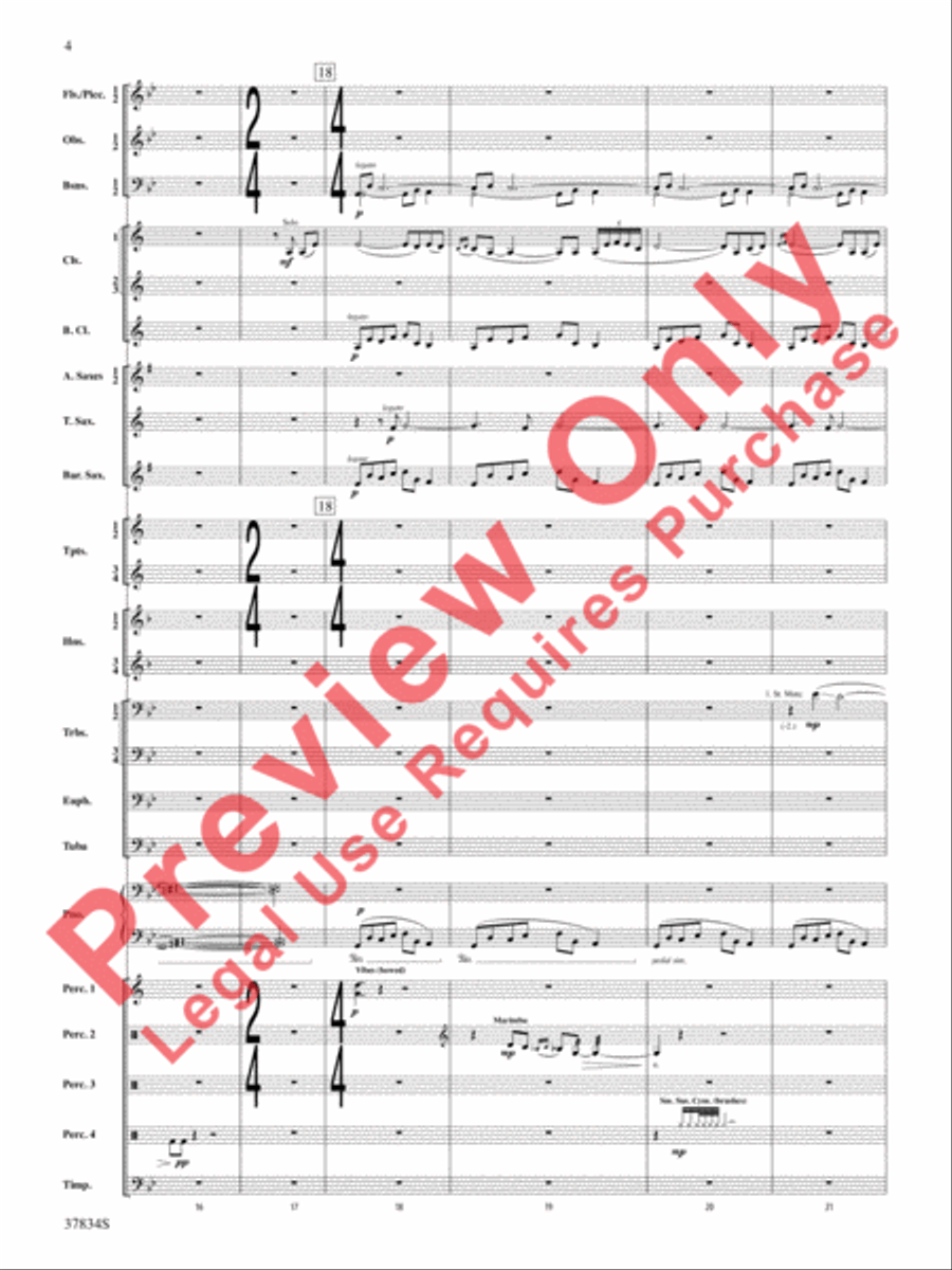 Poor Wayfaring Stranger Poor Wayfaring Stranger Concert Band scores gallery preview page 5