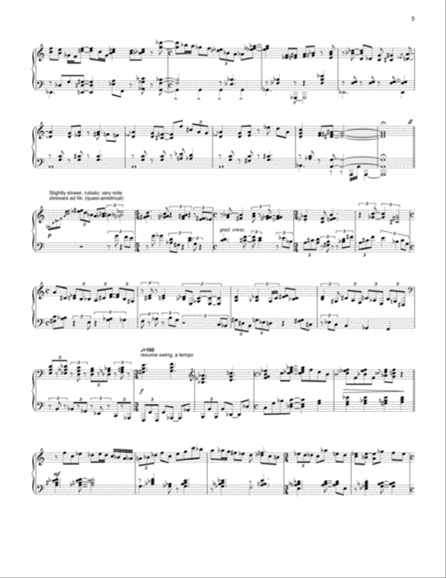 Harold Brown Piano Solo scores gallery preview page 5