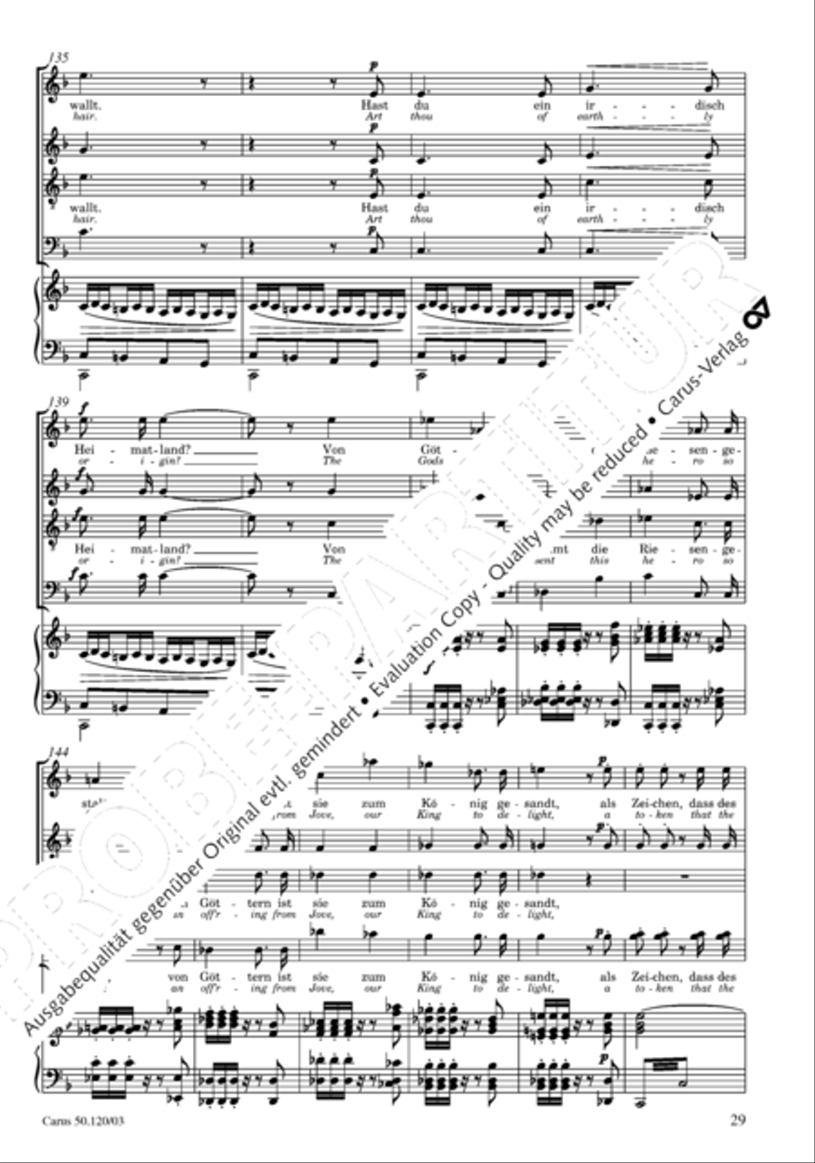 Christoforus + Das Tochterlein des Jairus (Gesamtausgabe, Bd. 9) 4-Part scores gallery preview page 30