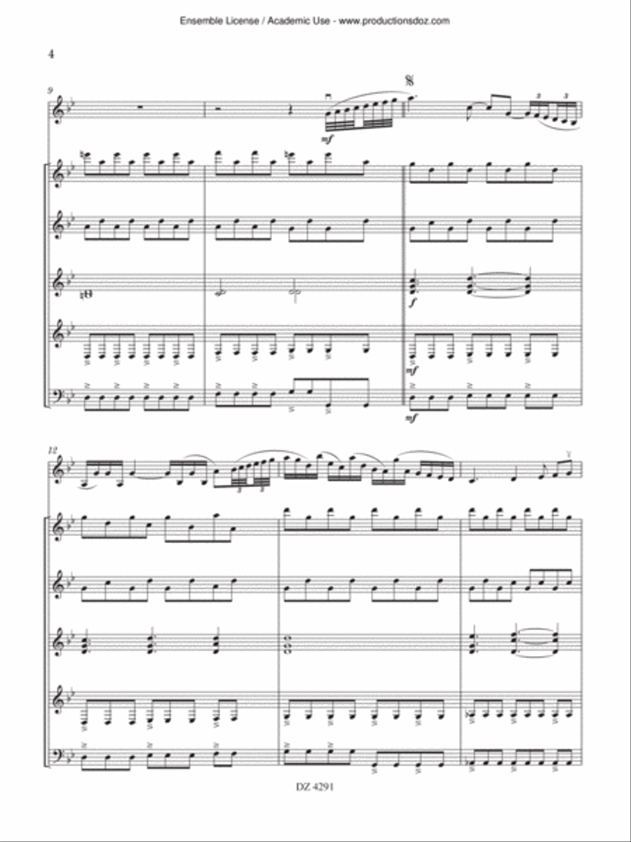 Blackwood Blackwood Guitar Ensemble scores gallery preview page 4