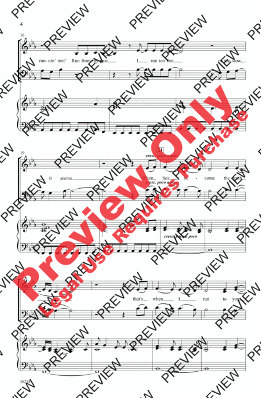 I Run to You: The Hits of Lady Antebellum 3-Part scores gallery preview page 4