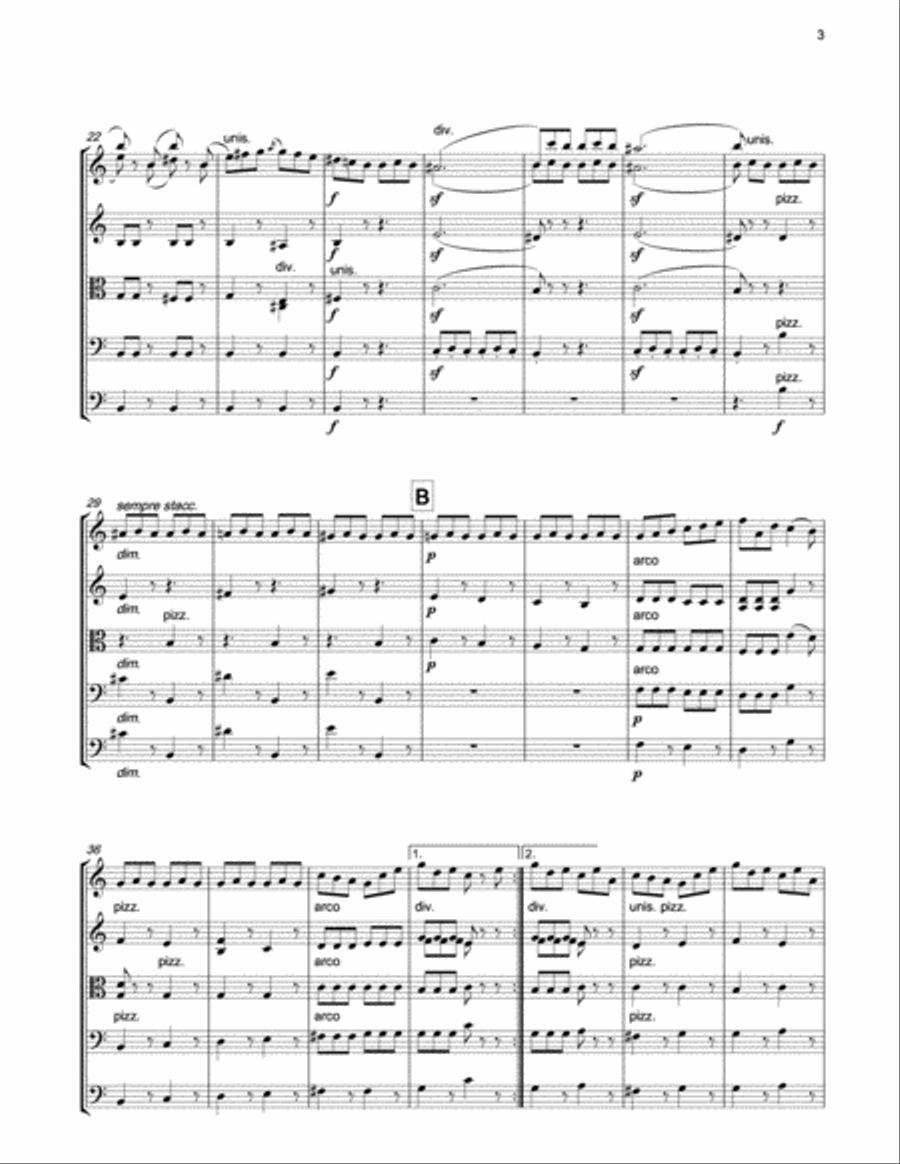 MENDELSSOHN Song without Words Op.102.No.3 for string orchestra String Orchestra scores gallery preview page 3