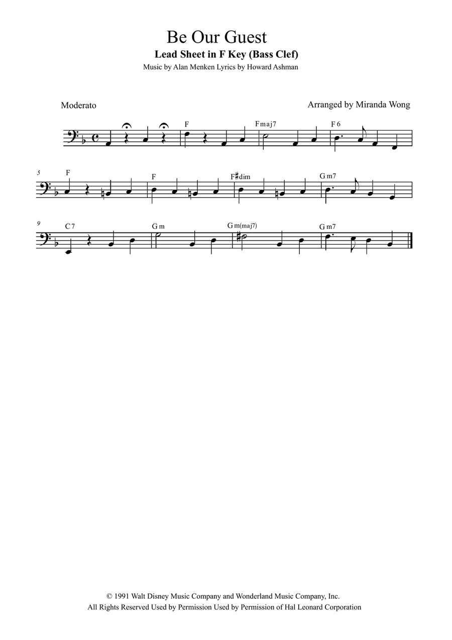 Be Our Guest Be Our Guest Small Ensemble scores gallery preview page 1