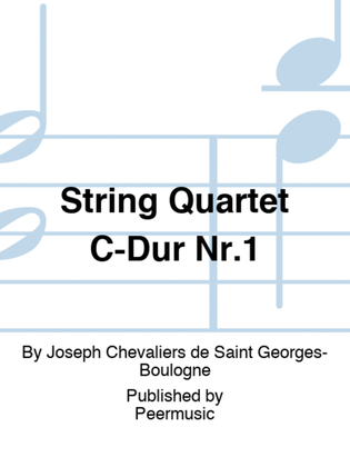 Book cover for String Quartet C-Dur Nr.1