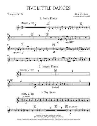 Five Little Dances - Bb Trumpet 2