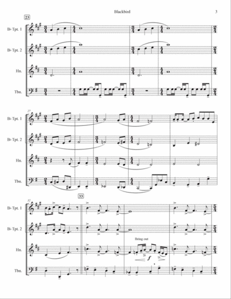 Blackbird Brass Ensemble scores gallery preview page 4