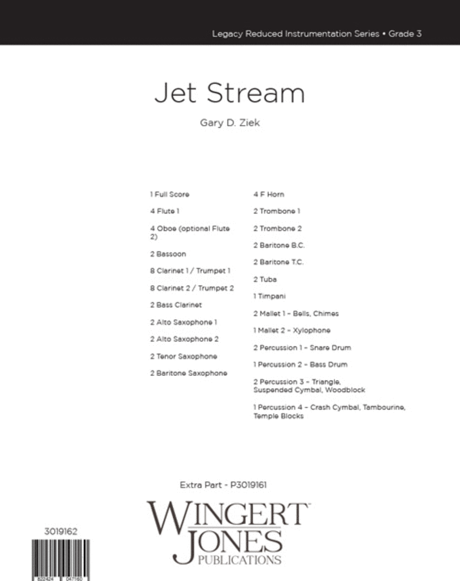Jet Stream (Score) Concert Band scores gallery preview page 1