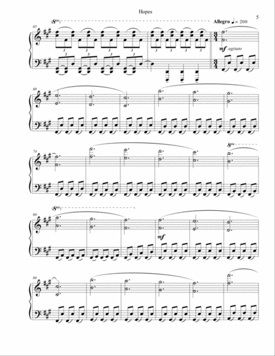 Hopes Piano Solo scores gallery preview page 5
