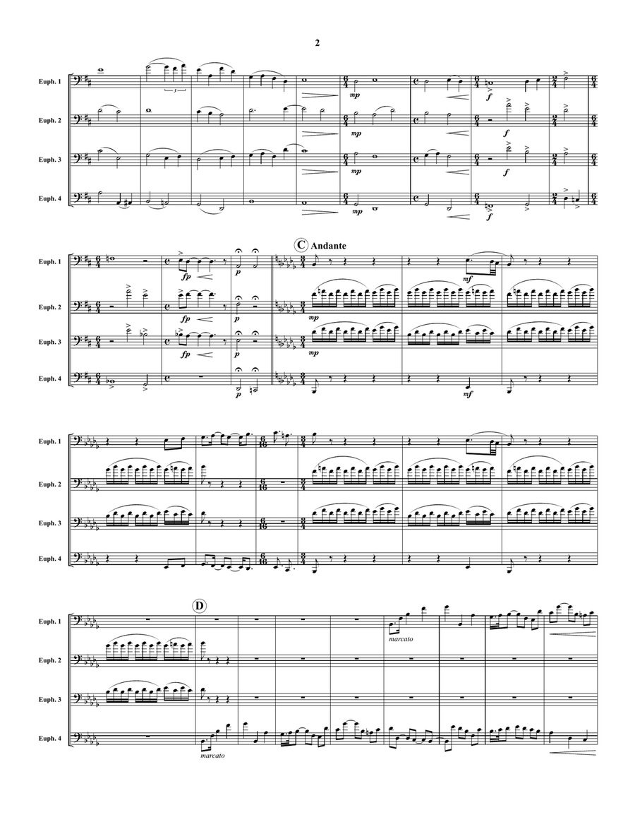 Psalm Euphonium Quartet - Digital Sheet Music page 2