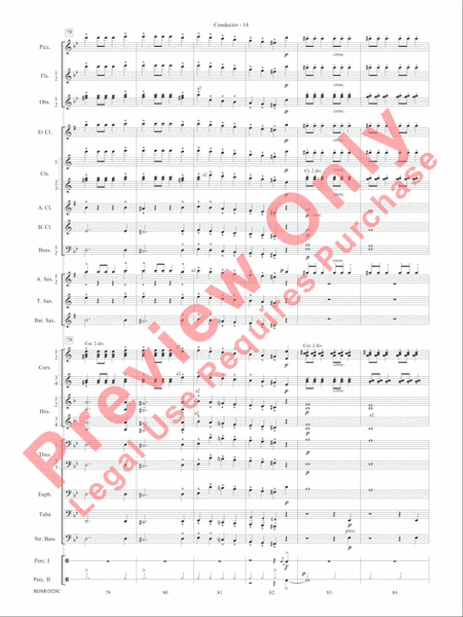 Golden Jubilee Concert Band scores gallery preview page 17