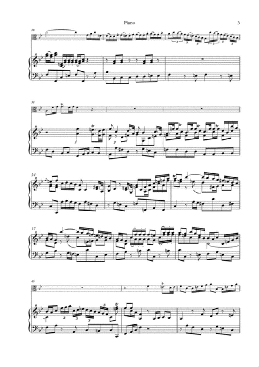 (Alto) Trombone Concerto in B♭ - with piano reduction! Piano Accompaniment scores gallery preview page 3