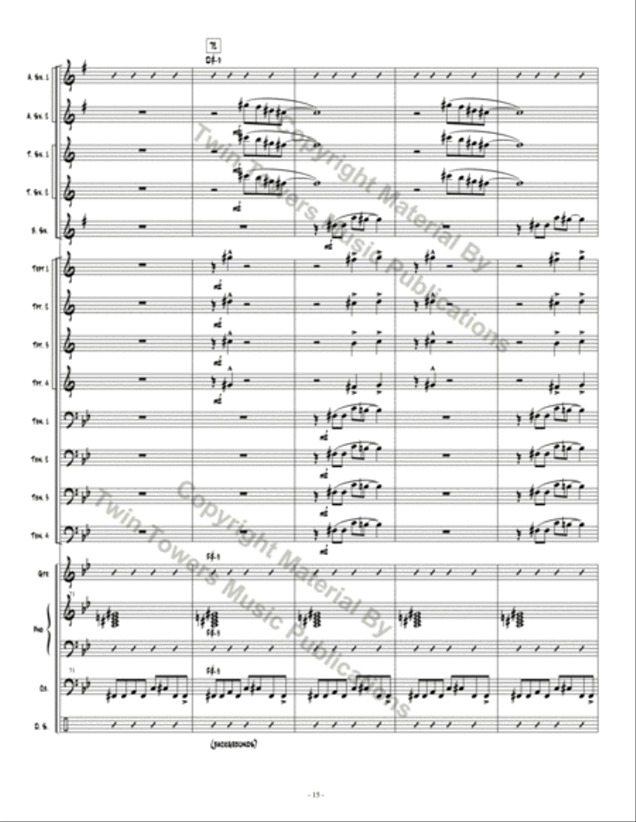 Espionage 1 Espionage 1 Jazz Ensemble scores gallery preview page 16