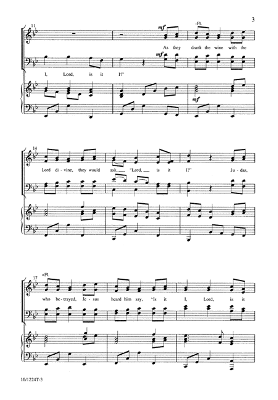 Is It I, Lord? Is It I, Lord? 4-Part scores gallery preview page 4