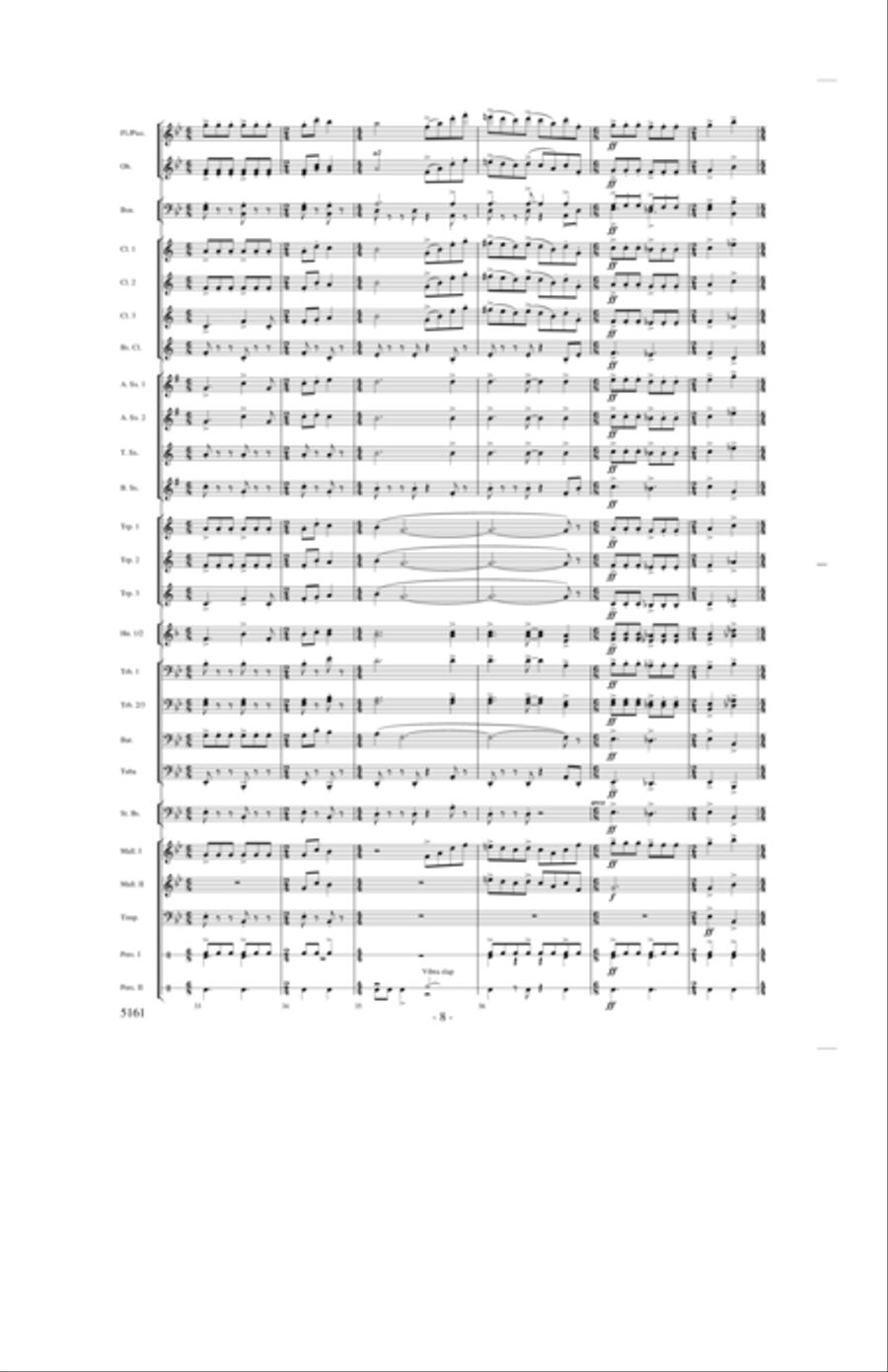 Into the Joy of Spring Concert Band scores gallery preview page 7