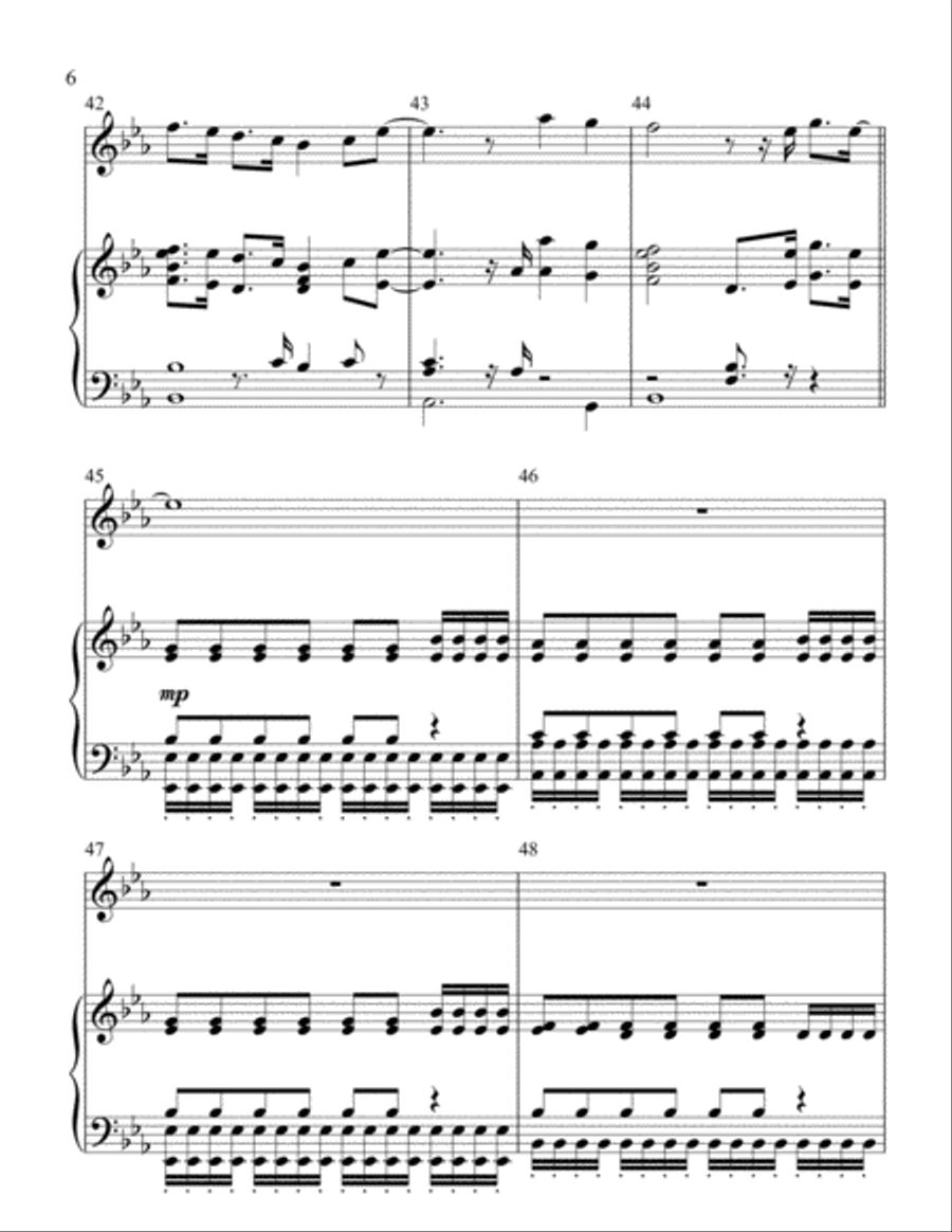 Fix You Handbell Choir scores gallery preview page 6