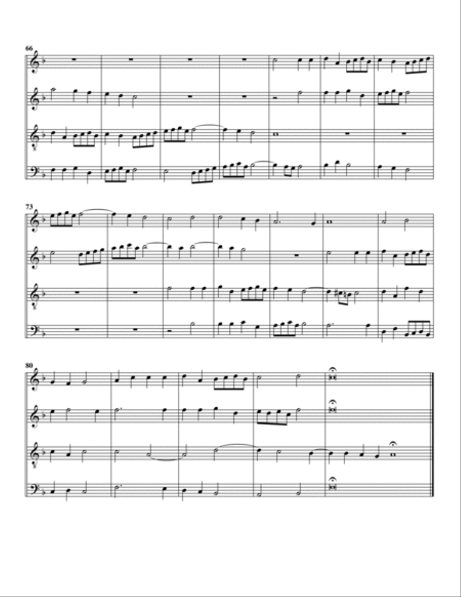 Canzona no.5 "La Scaramuccia" (Arrangement for 4 recorders)