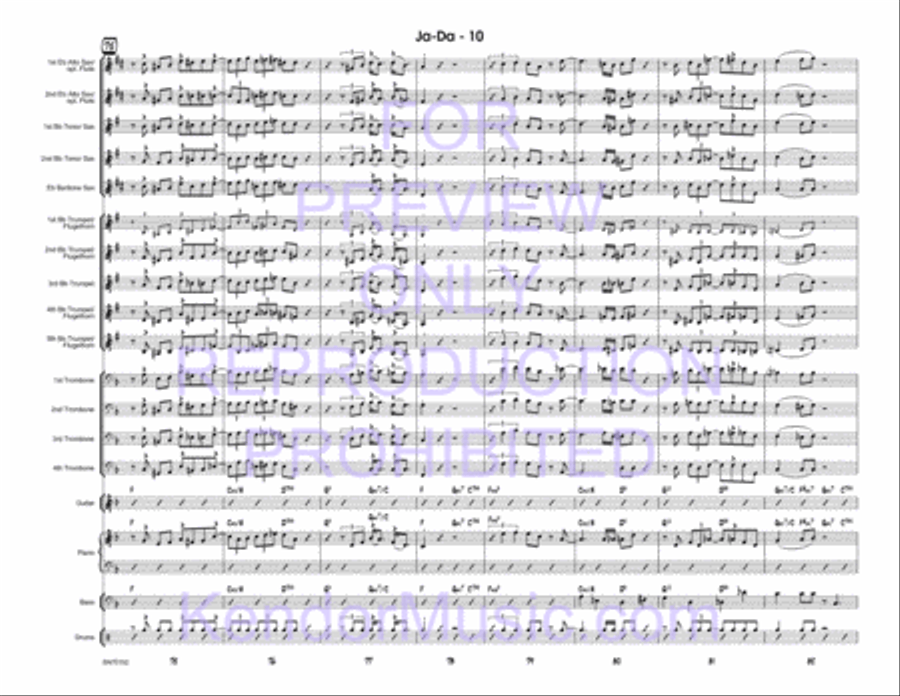 Ja-Da Jazz Ensemble scores gallery preview page 11