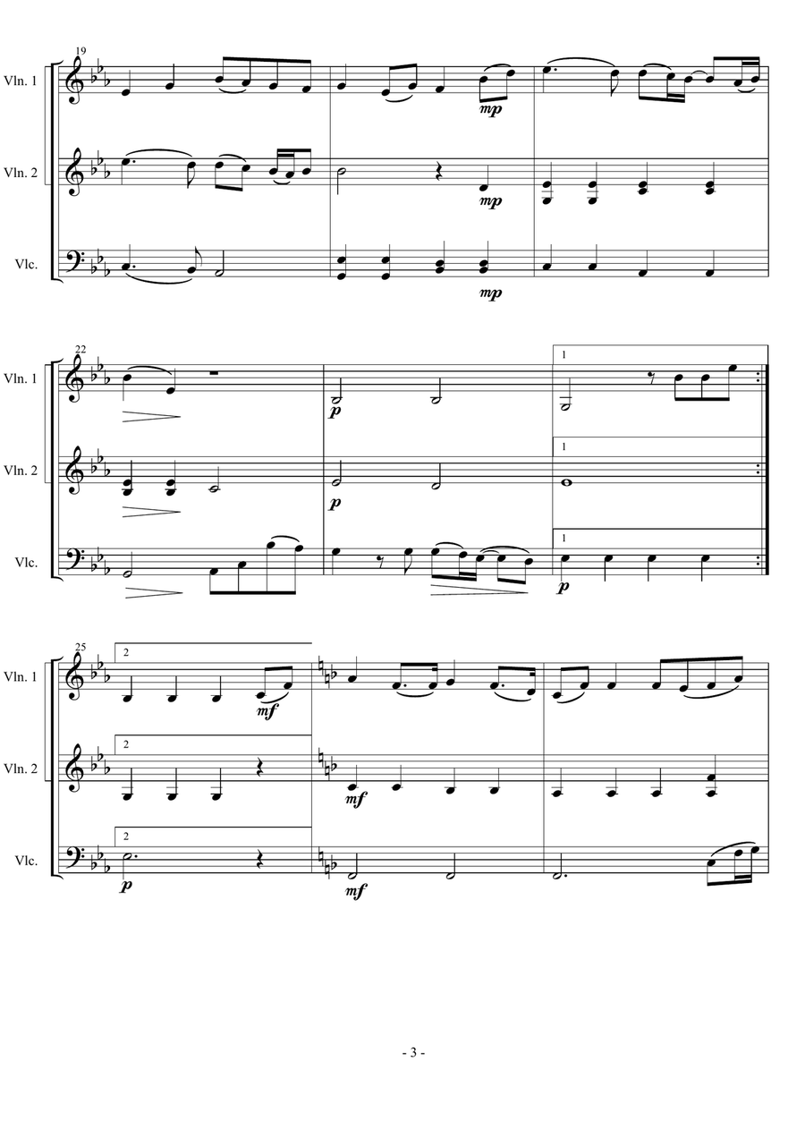 You Raise Me Up You Raise Me Up String Trio scores gallery preview page 3