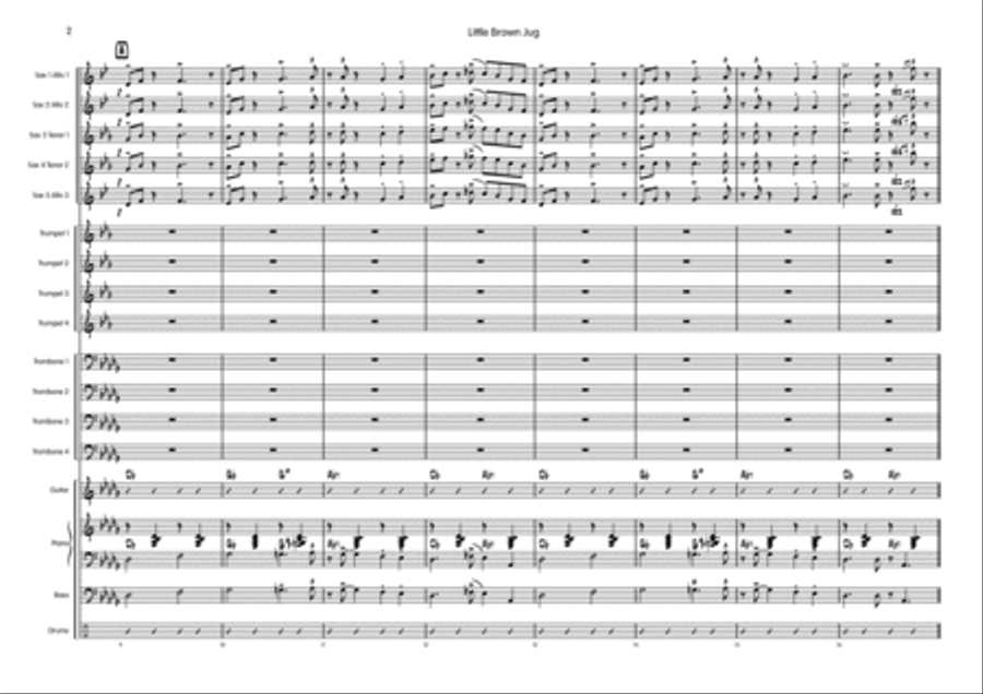 Little Brown Jug Big Band scores gallery preview page 3