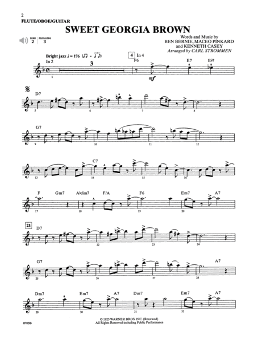 Movie Songs by Special Arrangement (Jazz-Style Arrangements with a Variation) Flute scores gallery preview page 3
