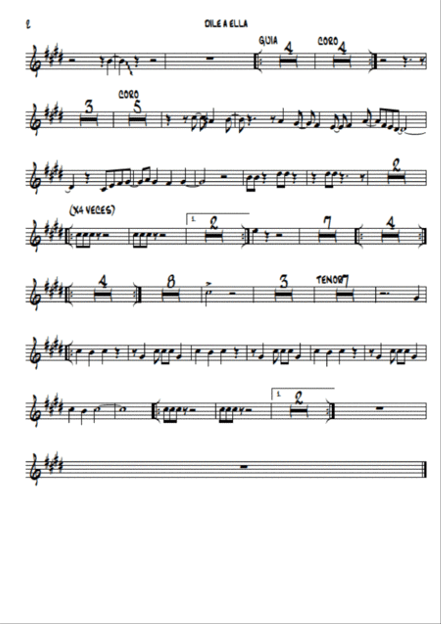 DILE A ELLA DILE A ELLA Jazz Ensemble scores gallery preview page 4