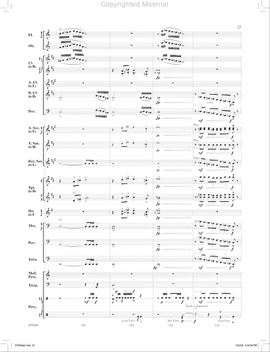 Orion's Sword Orion's Sword Concert Band scores gallery preview page 28