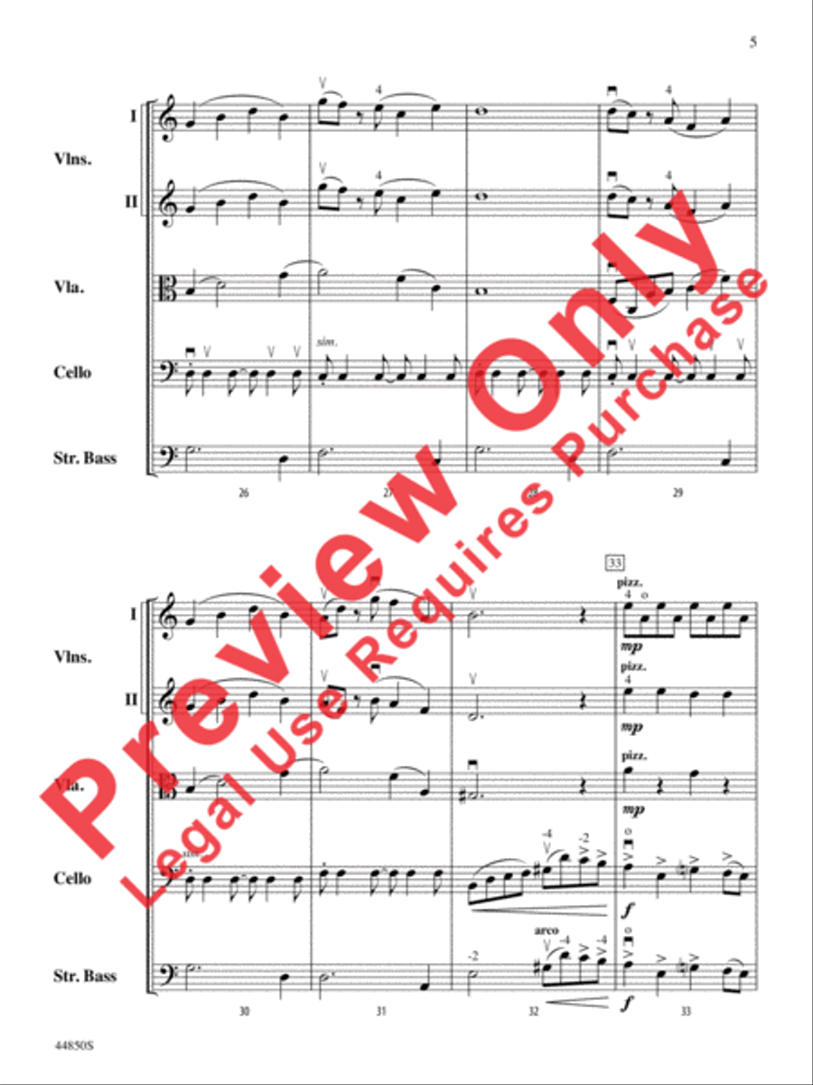 Lost Horizon String Orchestra scores gallery preview page 18
